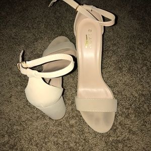 Suede nude heel, more a few times only